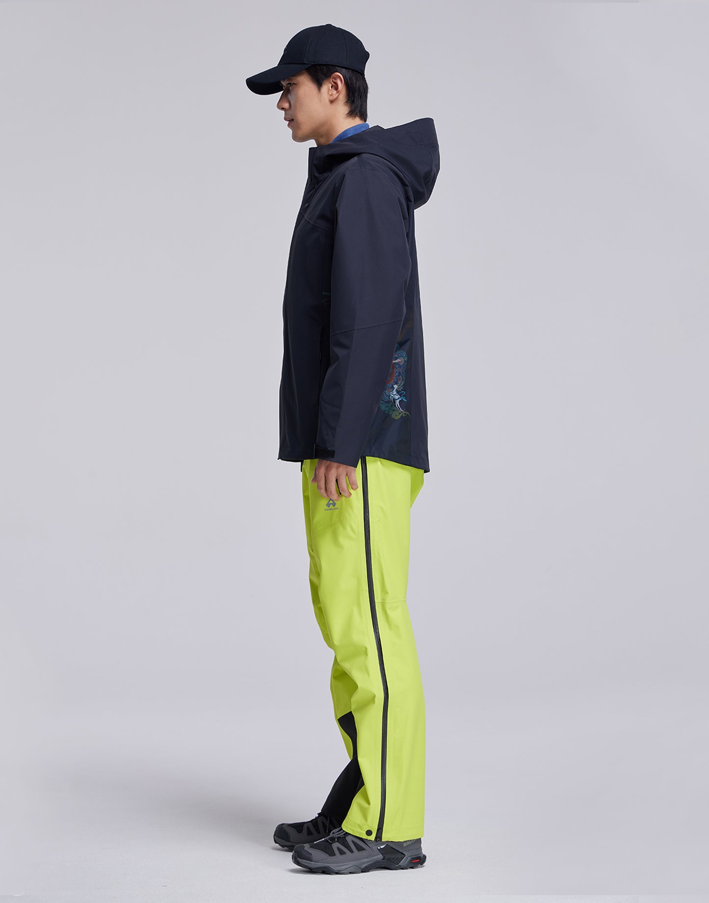 Pioneer Camp Men's Waterproof Ski Pants – Windproof, Lightweight, Full-Zip Design