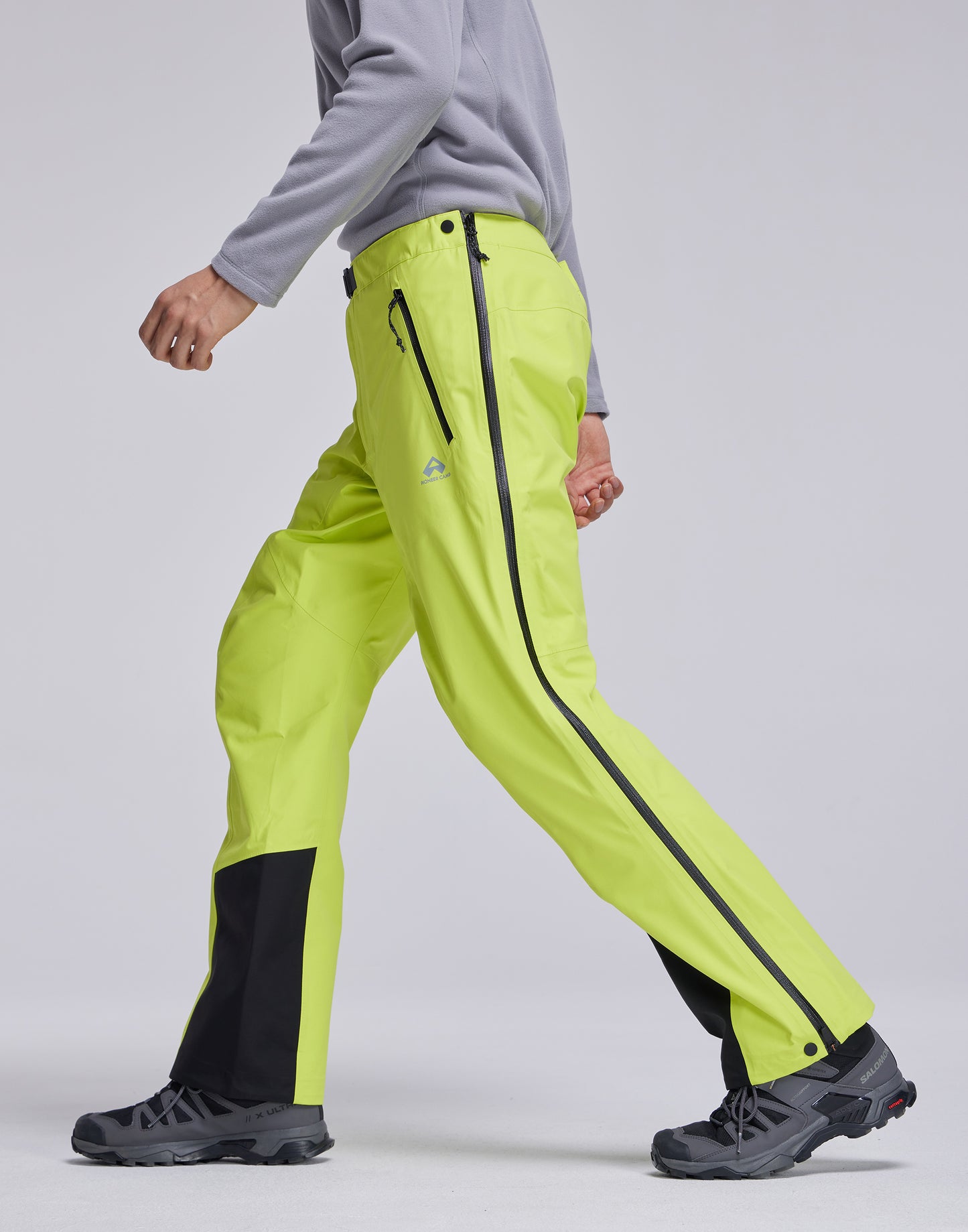 Pioneer Camp Men's Waterproof Ski Pants – Windproof, Lightweight, Full-Zip Design