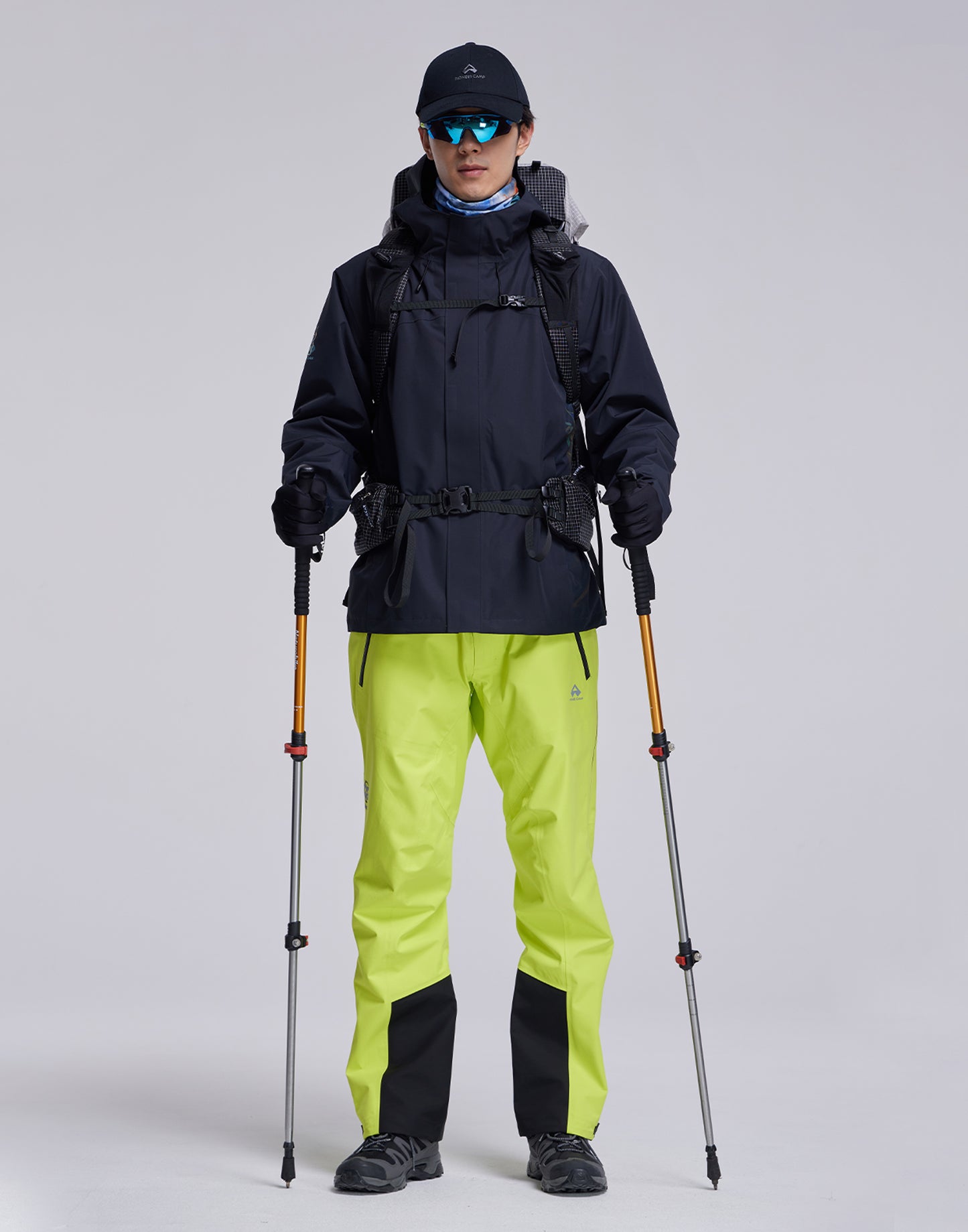 Pioneer Camp Men's Waterproof Ski Pants – Windproof, Lightweight, Full-Zip Design