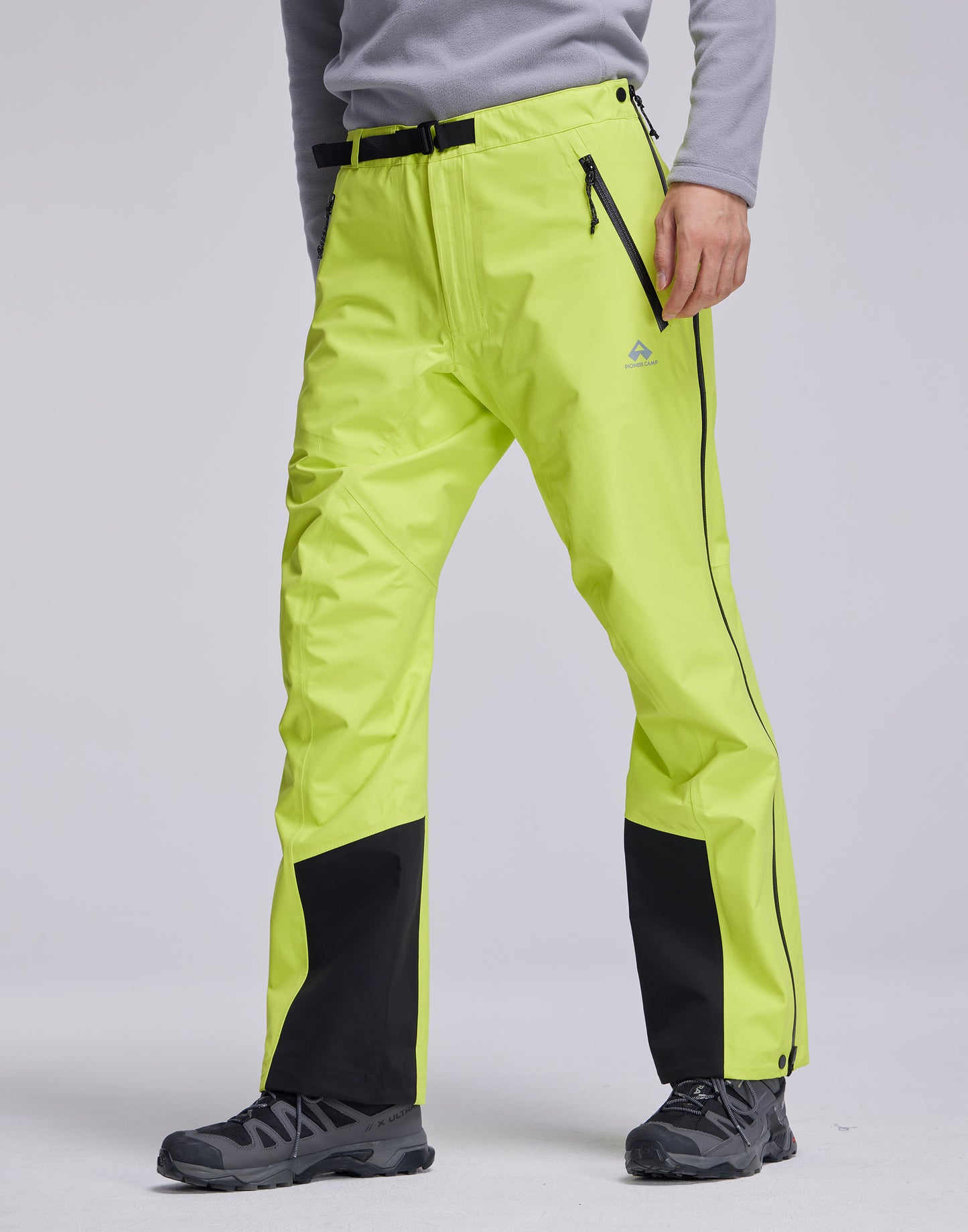Pioneer Camp Men's Waterproof Ski Pants – Windproof, Lightweight, Full-Zip Design